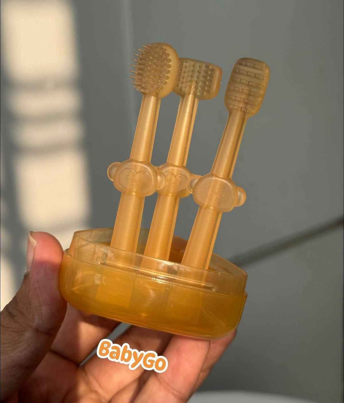 Silicone tooth and mouth cleaner 3per pack with box