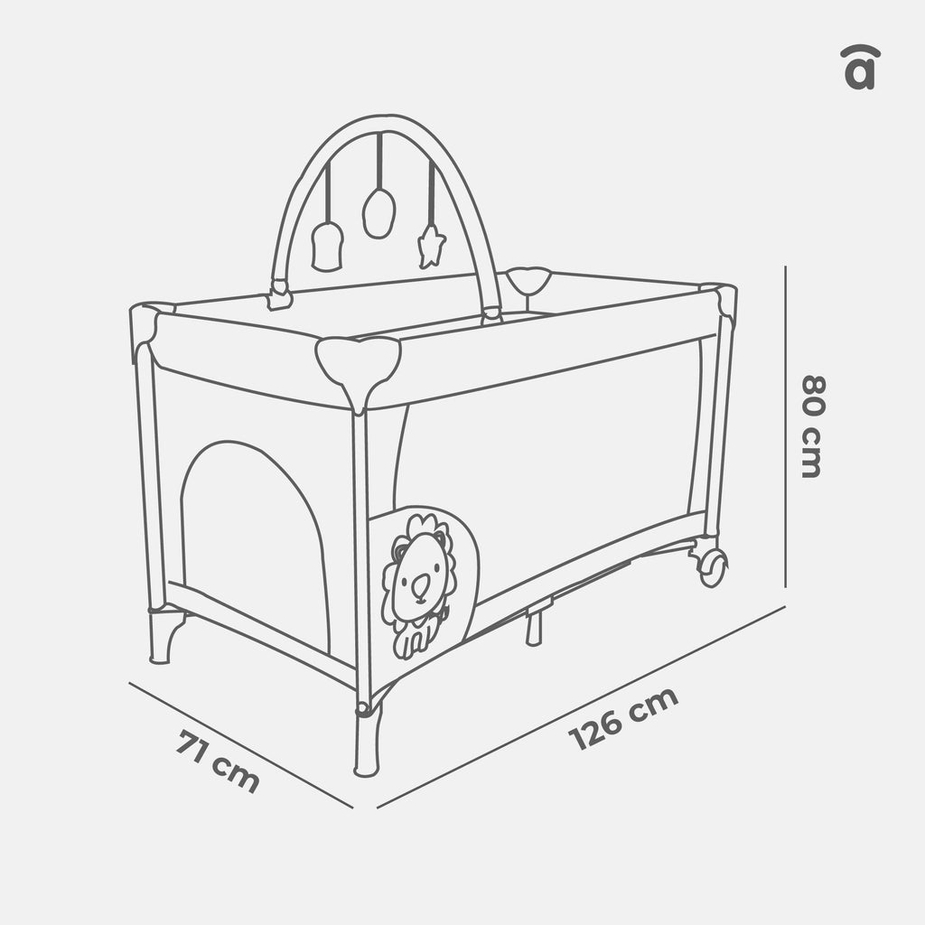 Asalvo Complete Duo Owl Travel Cot