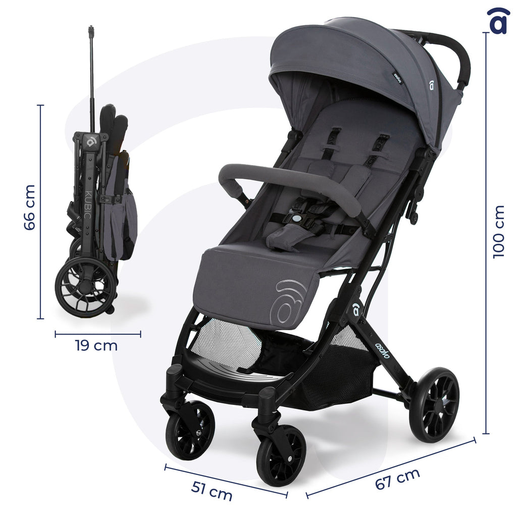 Asalvo kubic 2 travel stroller 0-4 years
