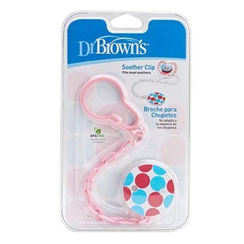 Soother clip - pink