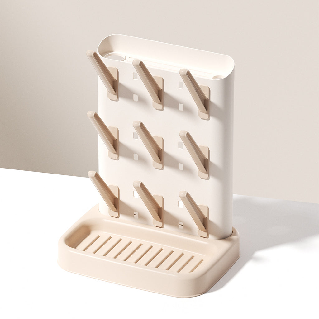 Bottle drying rack beige