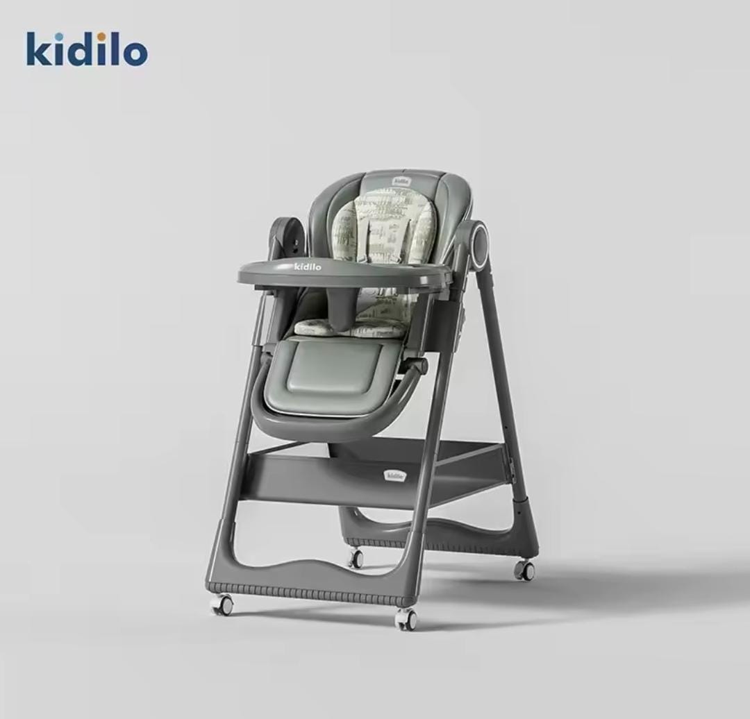 Kidilo highchair - reclines green color