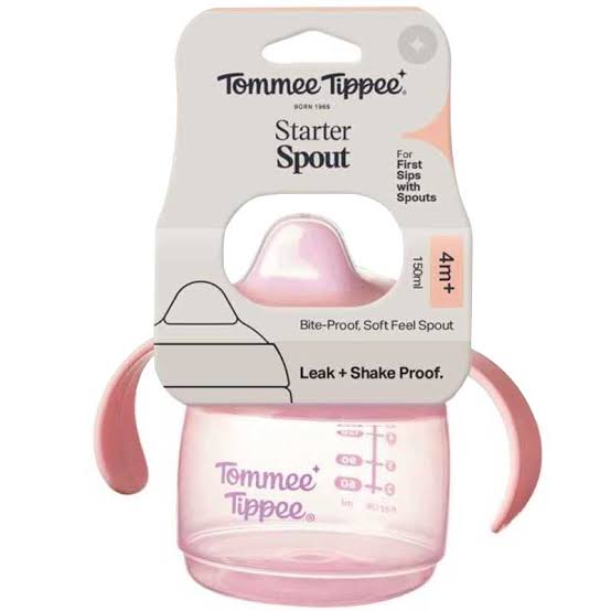 Tommee Tippee 4m+ 150ml Starter Spout Water Bottle Pink