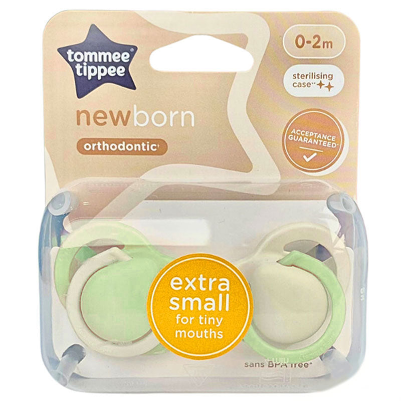 Tommee Tippee 0-2m Extra Small Soothers Pacifiers Green