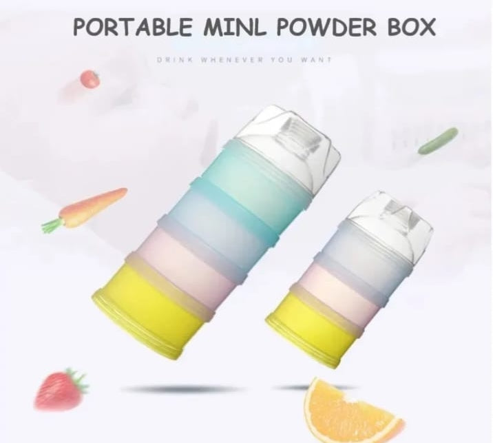 Rainbow formula dispenser /container for travelling