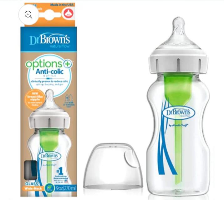 Wide neck options + glass bottle 270 ml, single