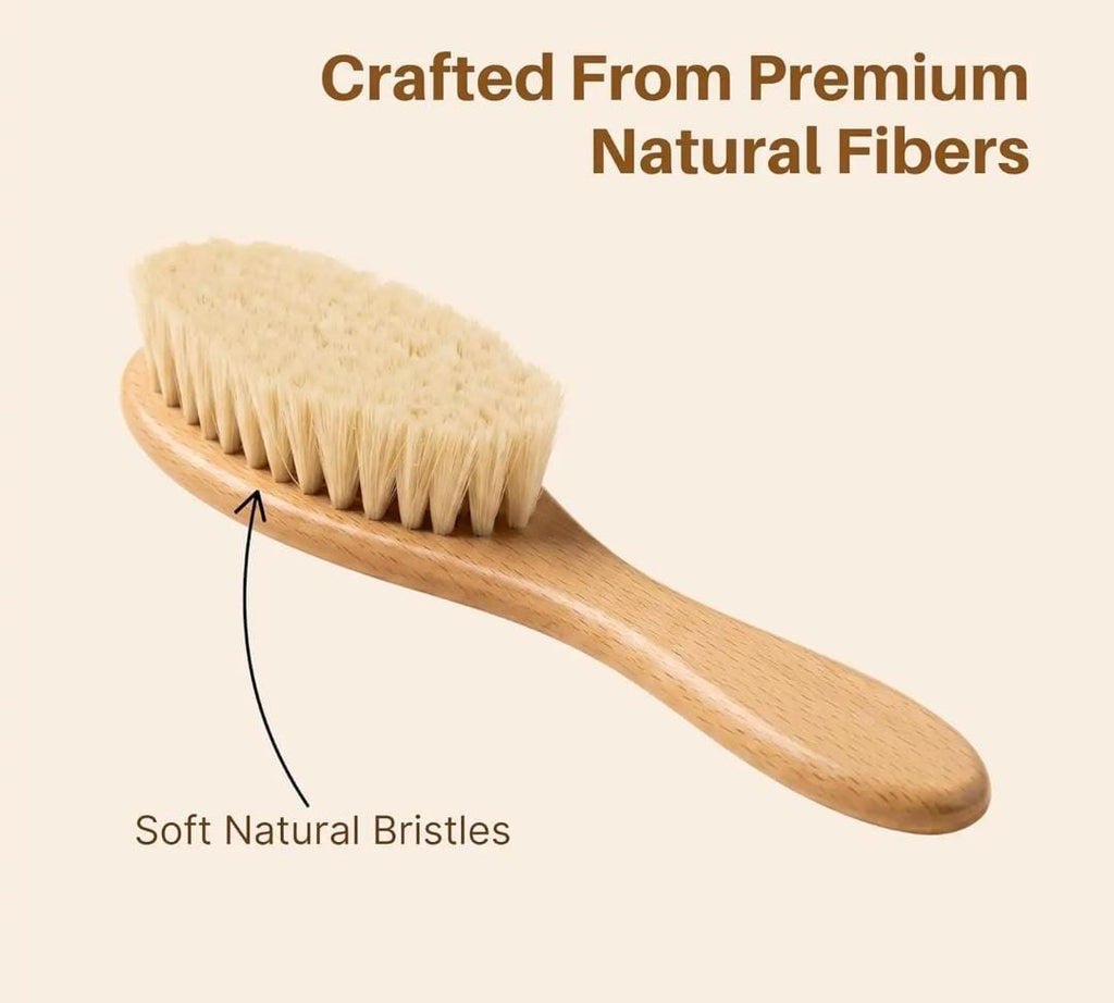 Wooden brushes & comb - 3 pcs
