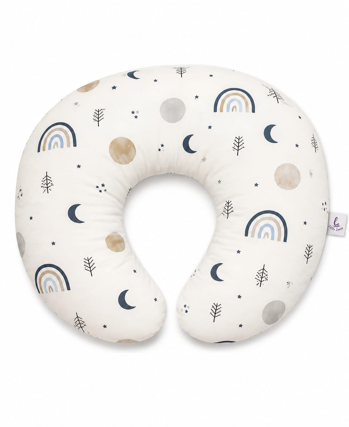 Nursing pillow rainbow navy