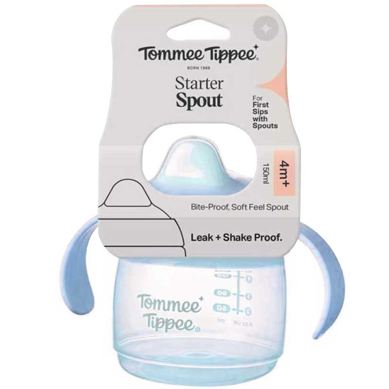 Tommee Tippee 4m+ 150ml Starter Spout Water Bottle Blue
