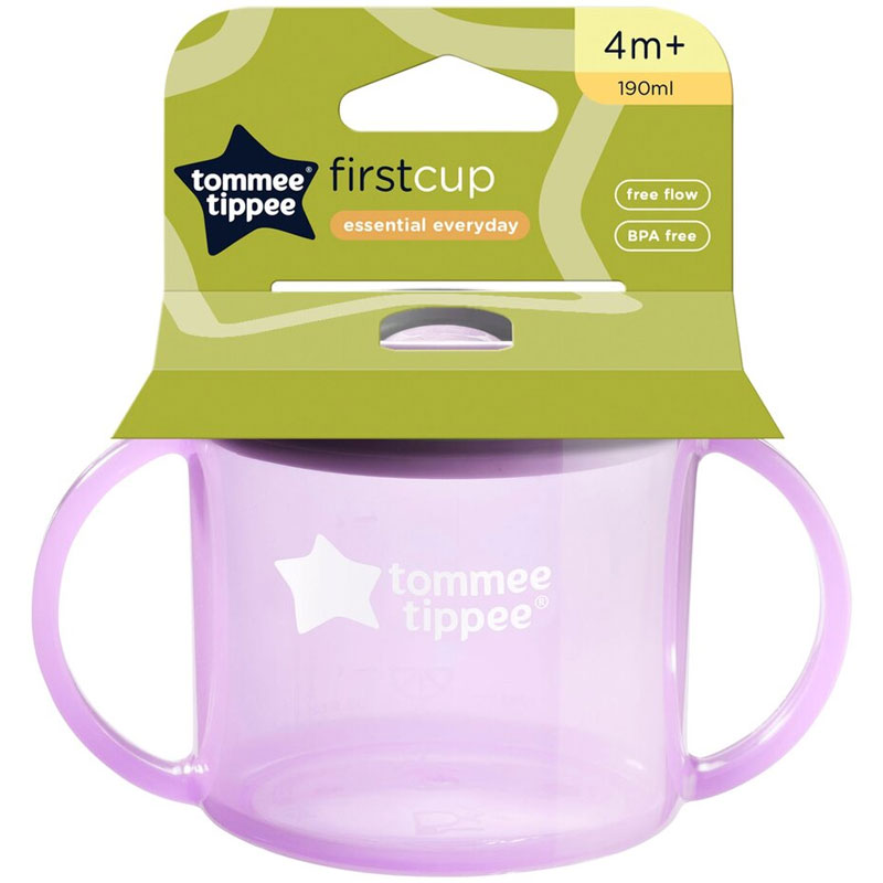 Tommee Tippee 4m+ 180ml FreeFlow First Cup purple