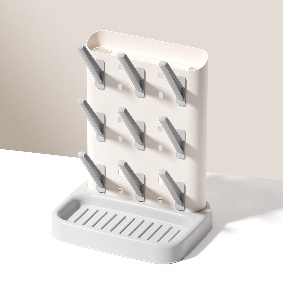 Bottle drying rack grey