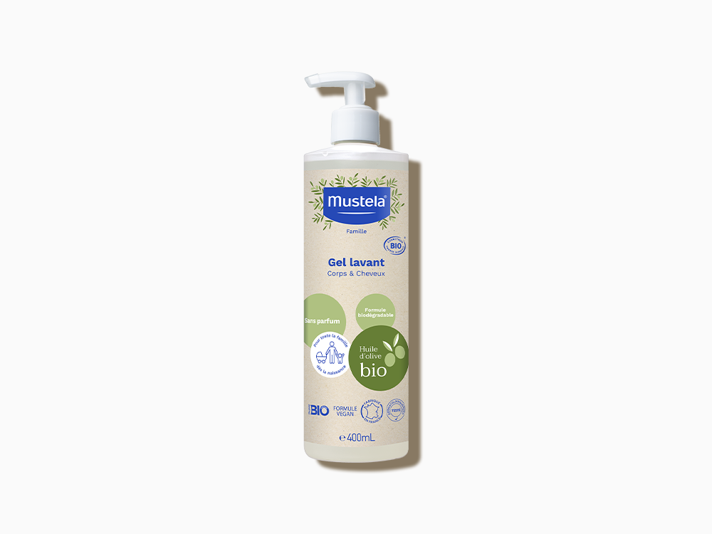 Mustela Certified Organic Cleansing gel body & hair