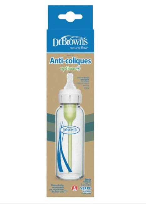 Narrow options + glass bottle 250 ml, single