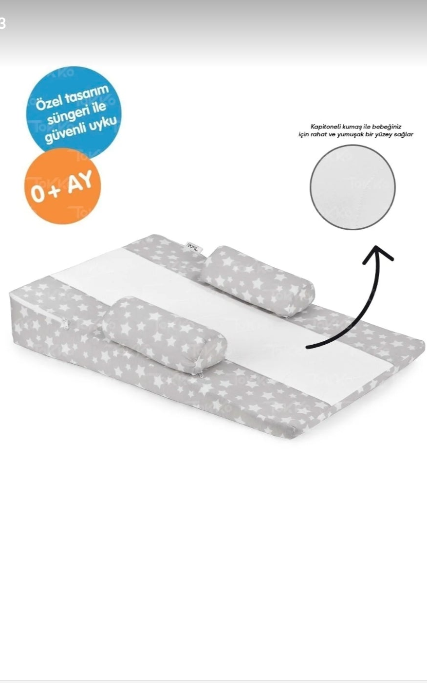 Reflux mattress, grey and white