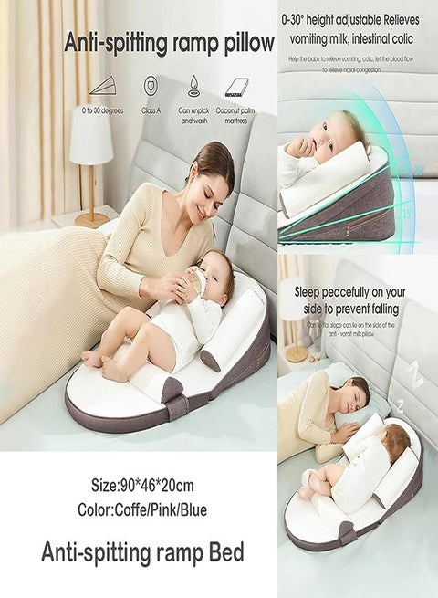 Baby anti-spitting / anti-reflux mattress