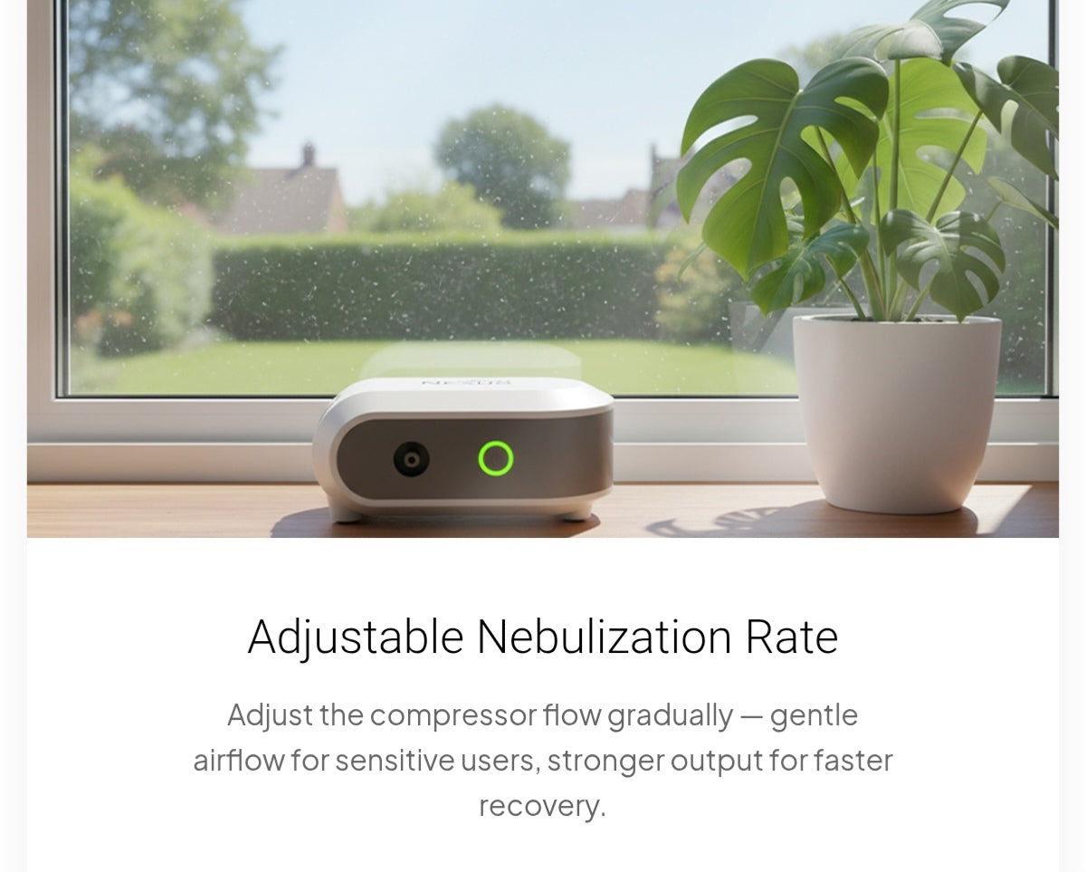 Direct nexus rechargeable nebulizer
