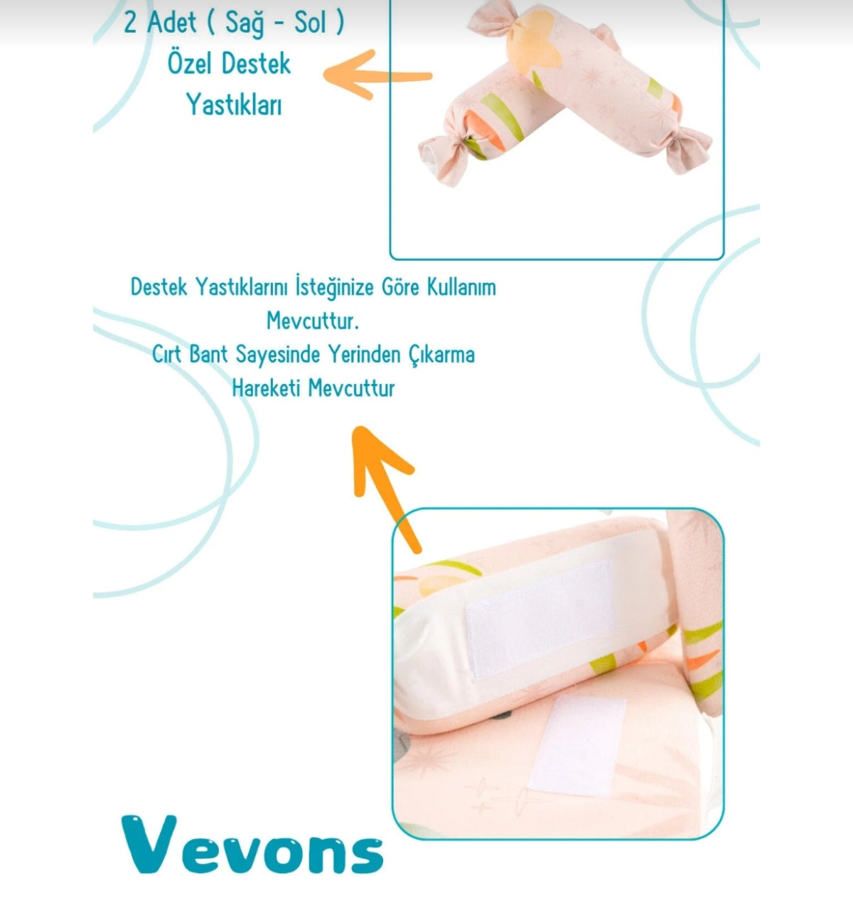 Reflux mattress with toys arc