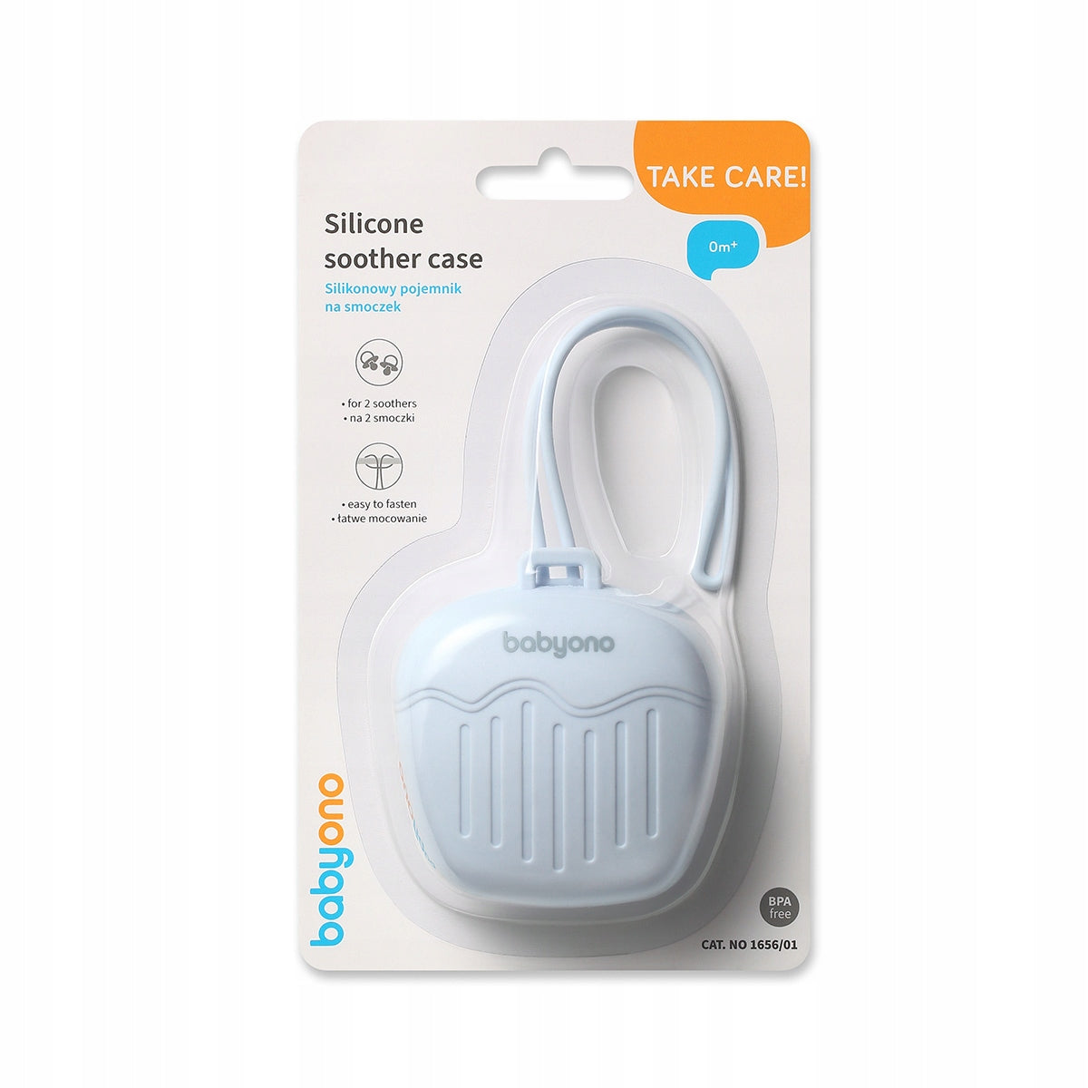 Silicone soother case blue